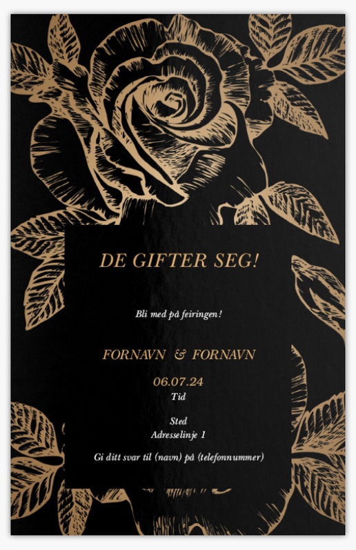 Forhåndsvisning av design for Designgalleri: Invitasjoner og kort, Ensidig 18.2 x 11.7 cm