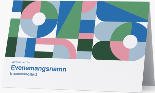 Förhandsgranskning av design för Designgalleri: Fet och färgstarkt Inbjudningskort, Vikt 18.2 x 11.7 cm