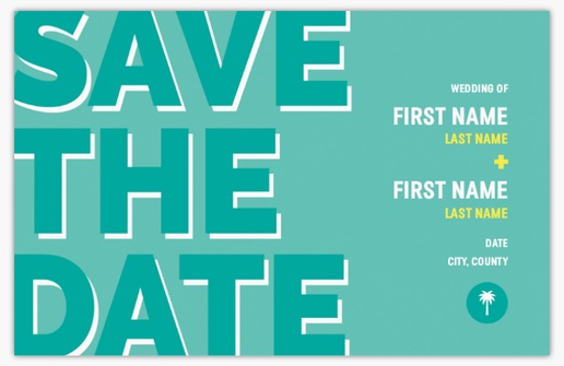 Design Preview for Templates for Typographical Save The Date Cards , Flat 11.7 x 18.2 cm