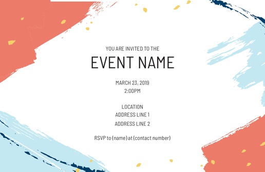 A colorful brush strokes white design for Business