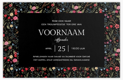 Voorvertoning ontwerp voor Ontwerpgalerij: Bohemian Kaarten en uitnodigingen, Ongevouwen 18.2 x 11.7 cm