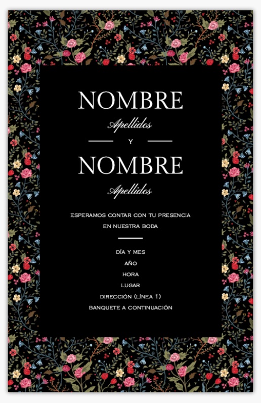 Vista previa del diseño de Plantillas para invitaciones de boda, Plano 18,2 x 11,7 cm