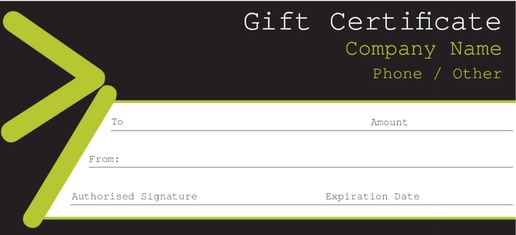 Design Preview for Design Gallery: Technology Gift Certificates