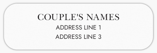 Design Preview for Modern & Simple Return Address Labels Templates, White Paper