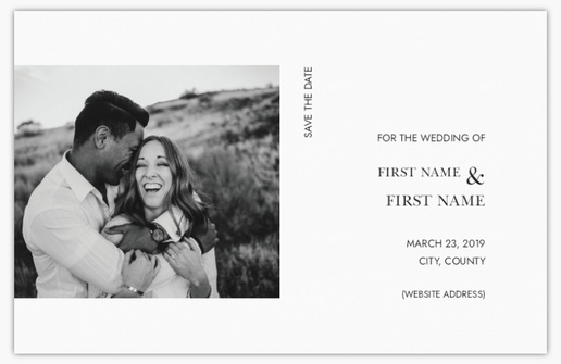 Design Preview for Design Gallery: Minimal Save The Date Cards, Flat 11.7 x 18.2 cm