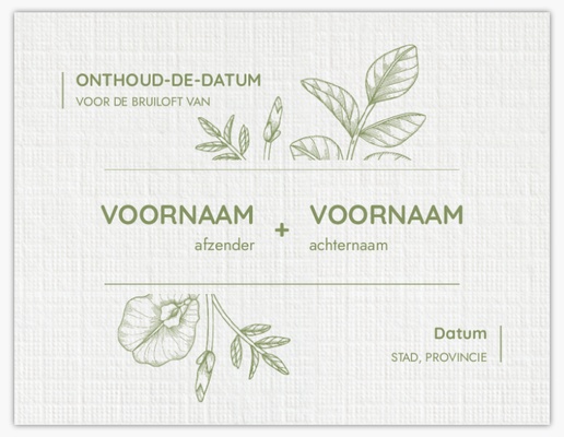 Voorvertoning ontwerp voor Save-the-date kaarten, 13,9 x 10,7 cm