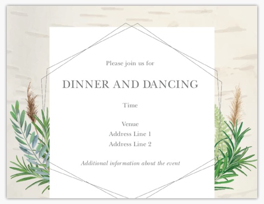 A wood rustic wedding white gray design for Spring