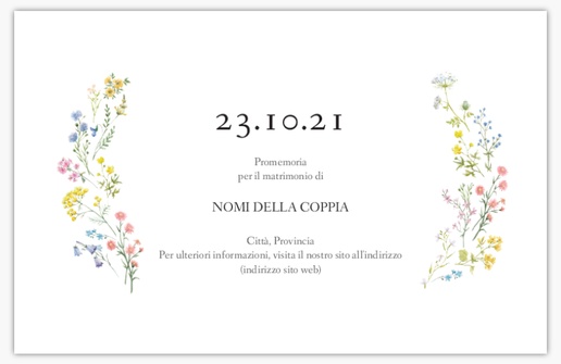 Anteprima design per Galleria di design: biglietti save the date per floreale, 18.2 x 11.7 cm