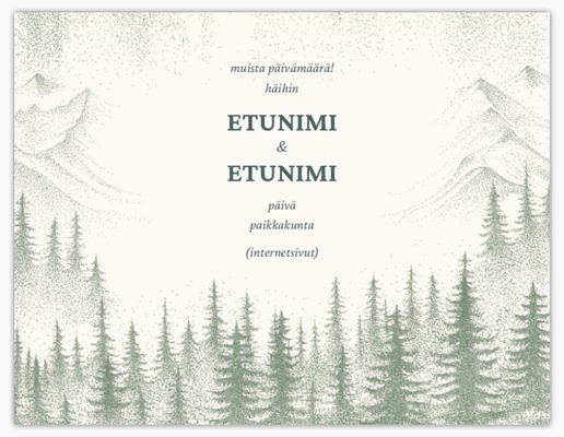Mallin esikatselu Mallivalikoima: Rustiikki Muista päivämäärä -kortit, 13,9 x 10,7 cm
