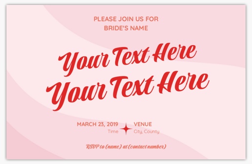 Design Preview for Design Gallery: Bachelorette & Bachelor Parties Invitations & Announcements, 4.6” x 7.2” Flat