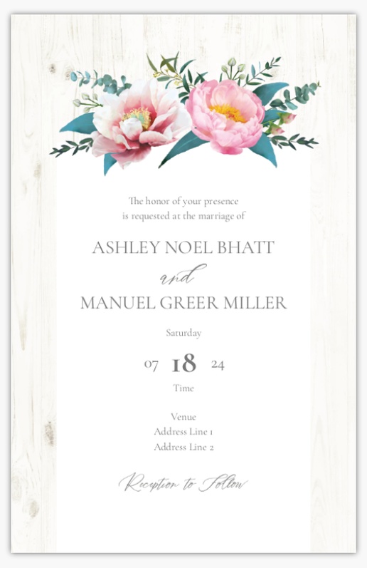 A rustic floral wedding botanicals white gray design for Summer