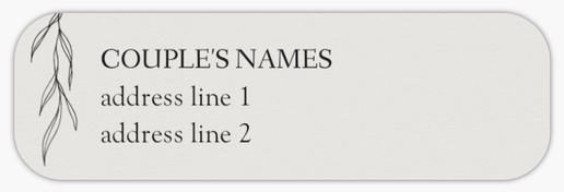 Design Preview for Design Gallery: Rustic Return Address Labels, White Paper