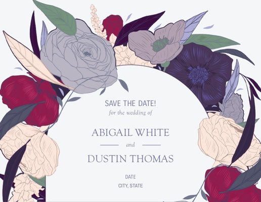 A botanical botanicals white gray design for General Party