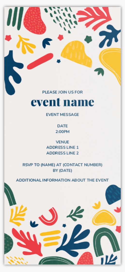 Design Preview for Invitations & Announcements, Flat 21 x 9.5 cm