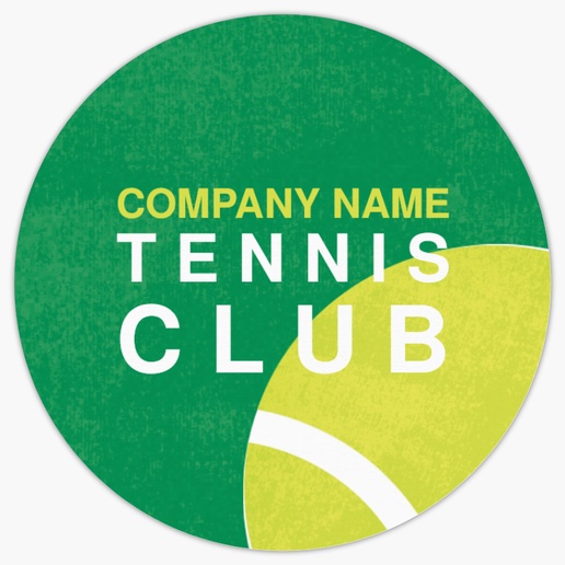 A tennis courses tennis yellow green design