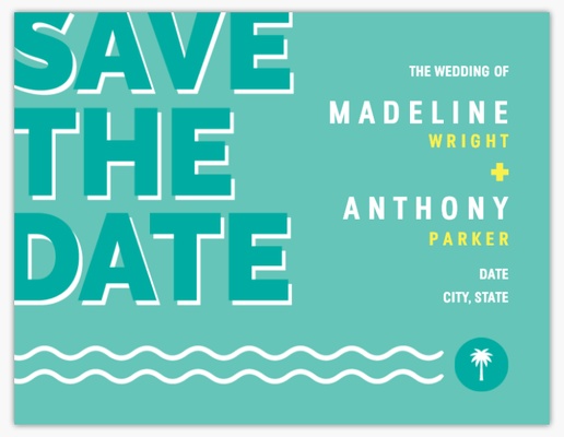 A save the date magnet rsvp green design for Save the Date