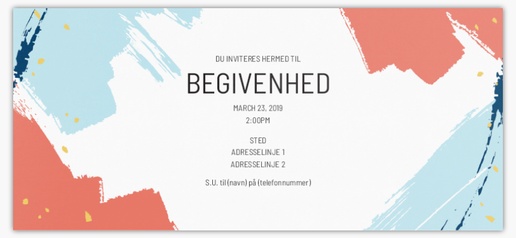 Forhåndsvisning af design for Designgalleri: Invitationer og kort, Enkeltsidet 21 x 9.5 cm