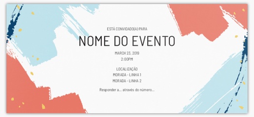 Pré-visualização do design de Convites e anúncios, Sem dobra 21 x 9,5 cm