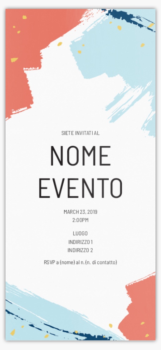Anteprima design per Inviti e biglietti, Piatto 21 x 9.5 cm