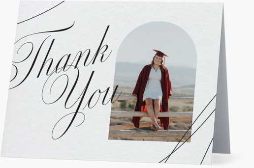 A grad party photo white gray design for Modern & Simple with 1 uploads