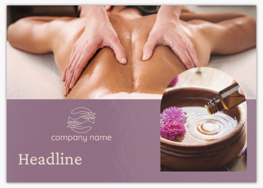 Design Preview for Design Gallery: Beauty & Spa Postcards, A6 (105 x 148 mm)
