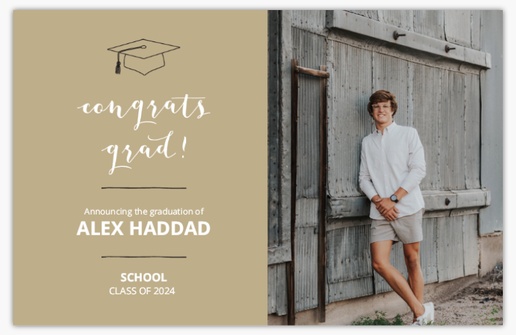 A grad party graduation brown design for Events with 1 uploads