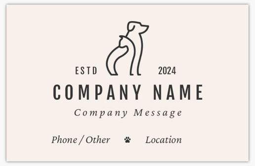 A pet care simple gray design for Animals
