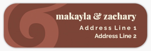 A bold wedding ampersand brown design for Wedding
