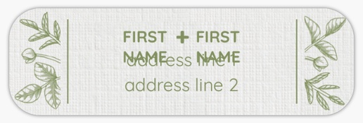 Design Preview for Summer Return Address Labels Templates, White Paper