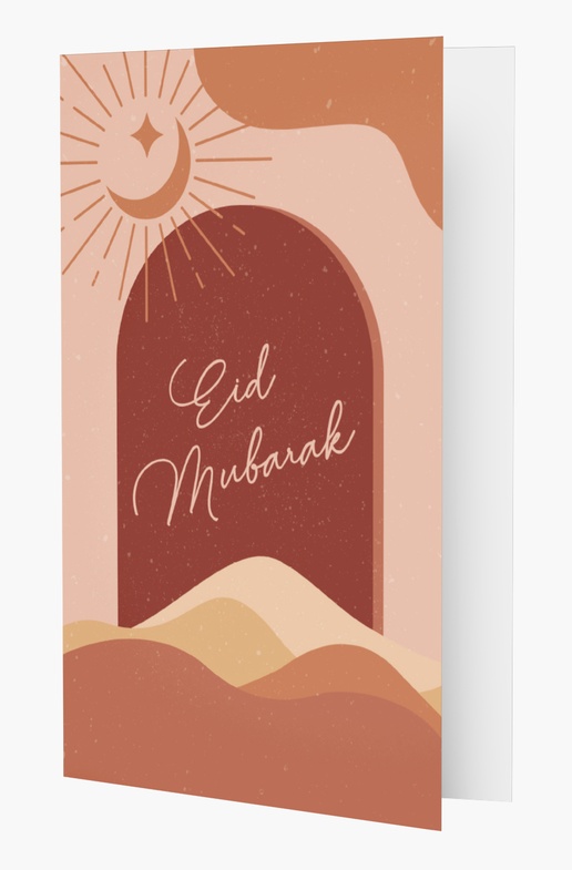 A eid mubarak pastel brown design for Theme