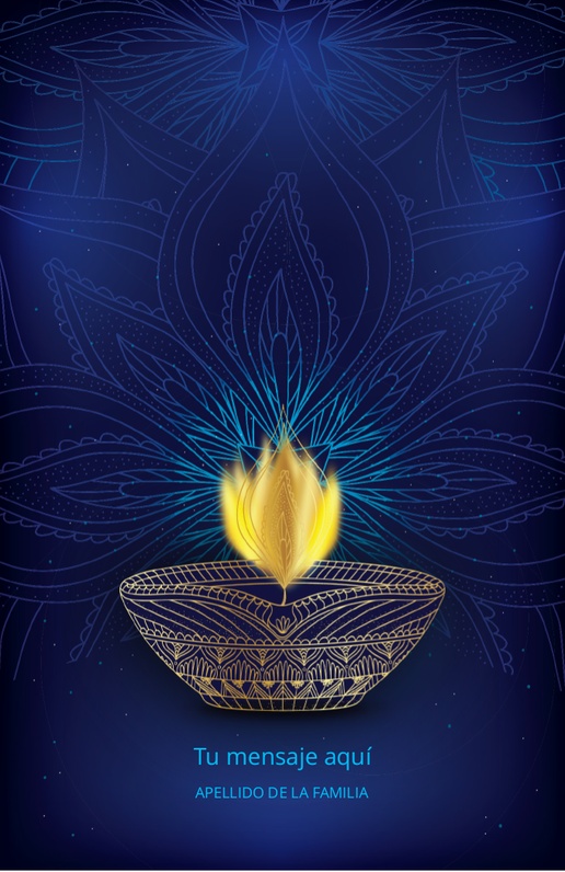 Un hindú diwali diseño azul para Días festivos