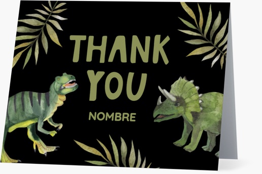 Un dinosaurio dinosaurios verdes diseño negro gris para Cumpleaños