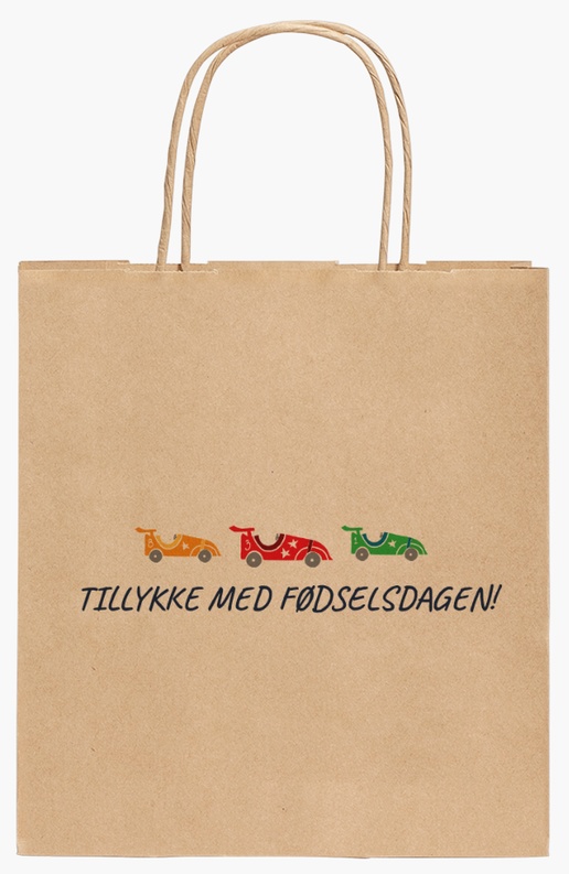Forhåndsvisning af design for Designgalleri: Sjovt og fjollet Papirposer med fuldfarvetryk, 19 x 8 x 21 cm