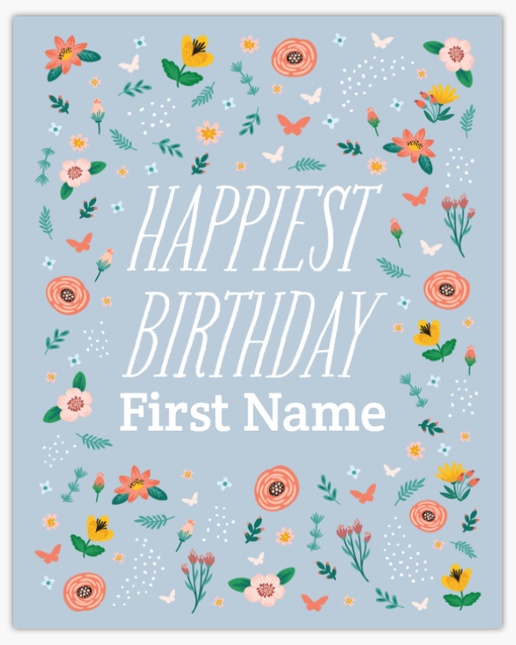 Design Preview for Birthday Foam Boards Templates, 16" x 20"
