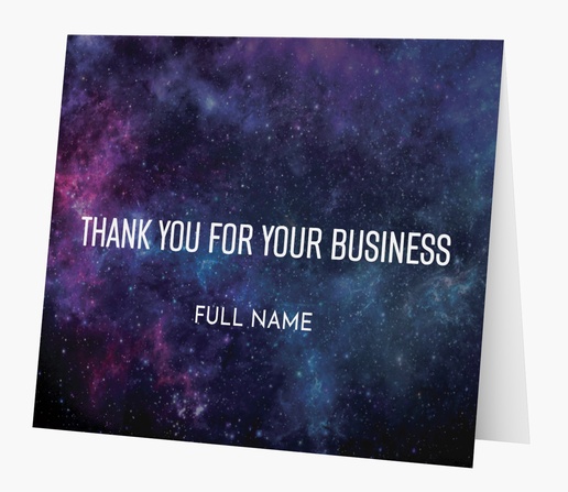 Design Preview for Birthday Custom Thank You Cards Templates, Folded 5.5" x 4"
