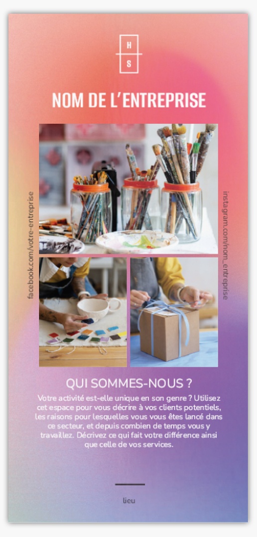 Aperçu du graphisme pour Galerie de modèles : Cartes postales pour Marketing et communications, DL (99 x 210 mm)