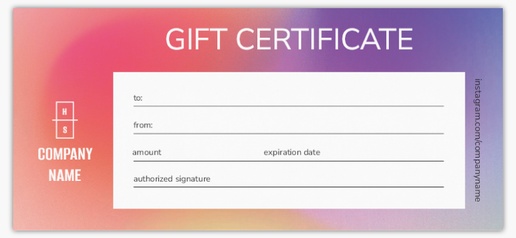 Design Preview for Design Gallery: Modern & Simple Gift Vouchers