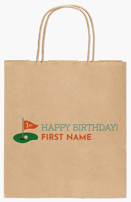 Design Preview for Design Gallery: Child Birthday Standard Kraft Paper Bags, 19 x 8 x 21 cm