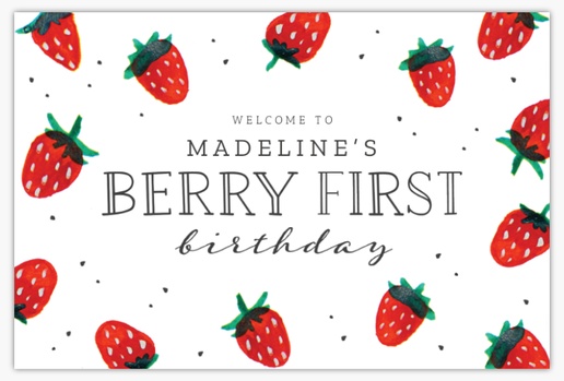 A fruit fun fruit white red design for Birthday