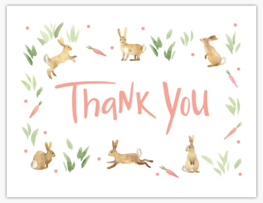 Design Preview for Design Gallery: Birthday Custom Thank You Cards, Flat 5.5" x 4"