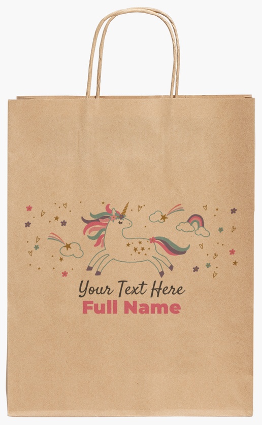 Design Preview for Design Gallery: Birthday Standard Kraft Paper Bags, 24 x 11 x 31 cm