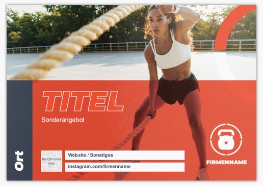Designvorschau für Designgalerie: Postkarten Sport & Fitness, A5 (148 x 210 mm)