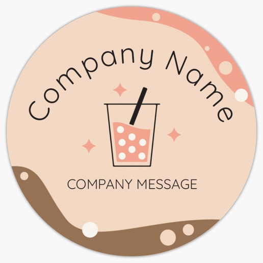 Design Preview for Food & Beverage Product Labels on Sheets Templates, 3" x 3" Circle