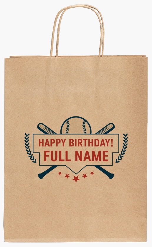 Design Preview for Design Gallery: Child Birthday Standard Kraft Paper Bags, 24 x 11 x 31 cm