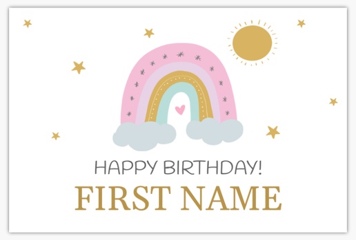 Design Preview for Child Birthday Lawn Signs Templates, 12" x 18" Horizontal