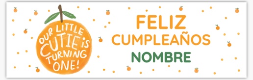 Un cumpleaños de niños cabritos diseño naranja crema para Cumpleaños significativos