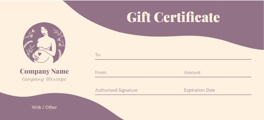 Design Preview for Health & Wellness Gift Certificates Templates
