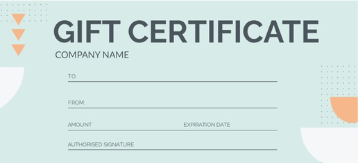 Design Preview for Business Services Gift Certificates Templates