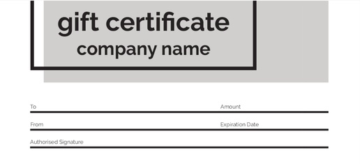Design Preview for Marketing & Communications Gift Certificates Templates