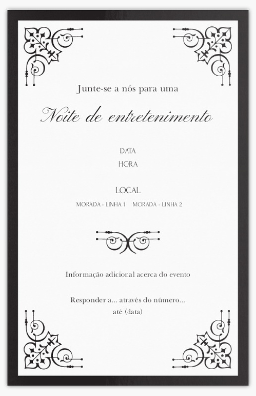 Pré-visualização do design de Convites e anúncios, Sem dobra 18,2 x 11,7 cm
